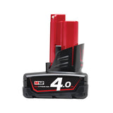 12V 4.0Ah Cordless Red Lithium Battery